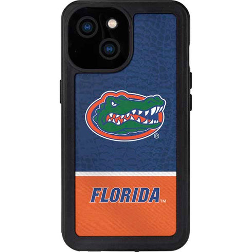 University of Florida Gators Logo iPhone 15 Waterproof Case